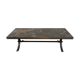 Coffee table in natural stones and wrought iron from the 60s/70s