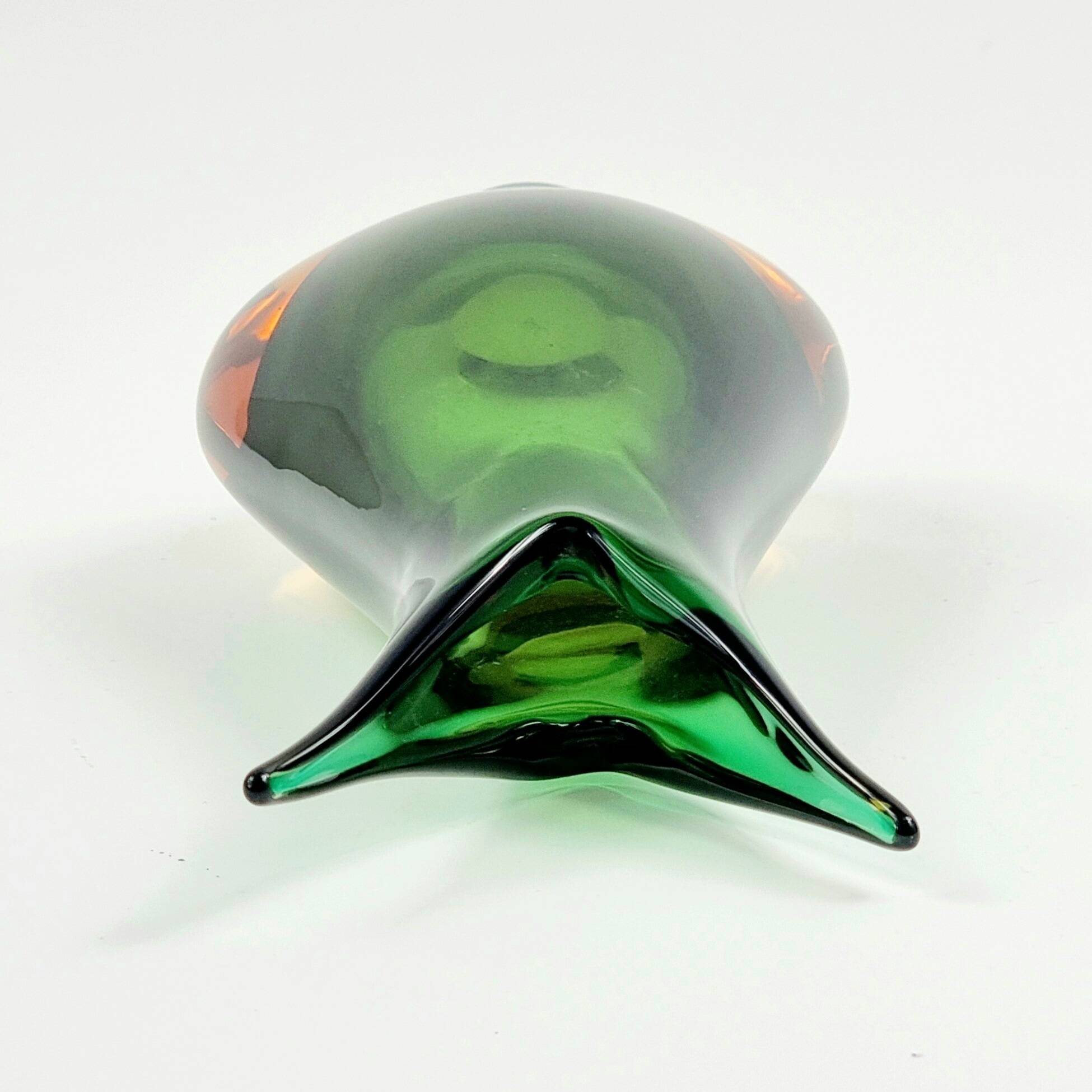 Large Mid-Century Sommerso Murano Glass Vase by F. Poli for Seguso, 1970s