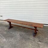 Solid oak bench