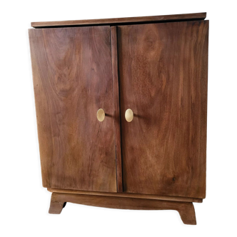 Walnut bar cabinet