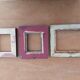 Lot of 3 old gilded and black frames