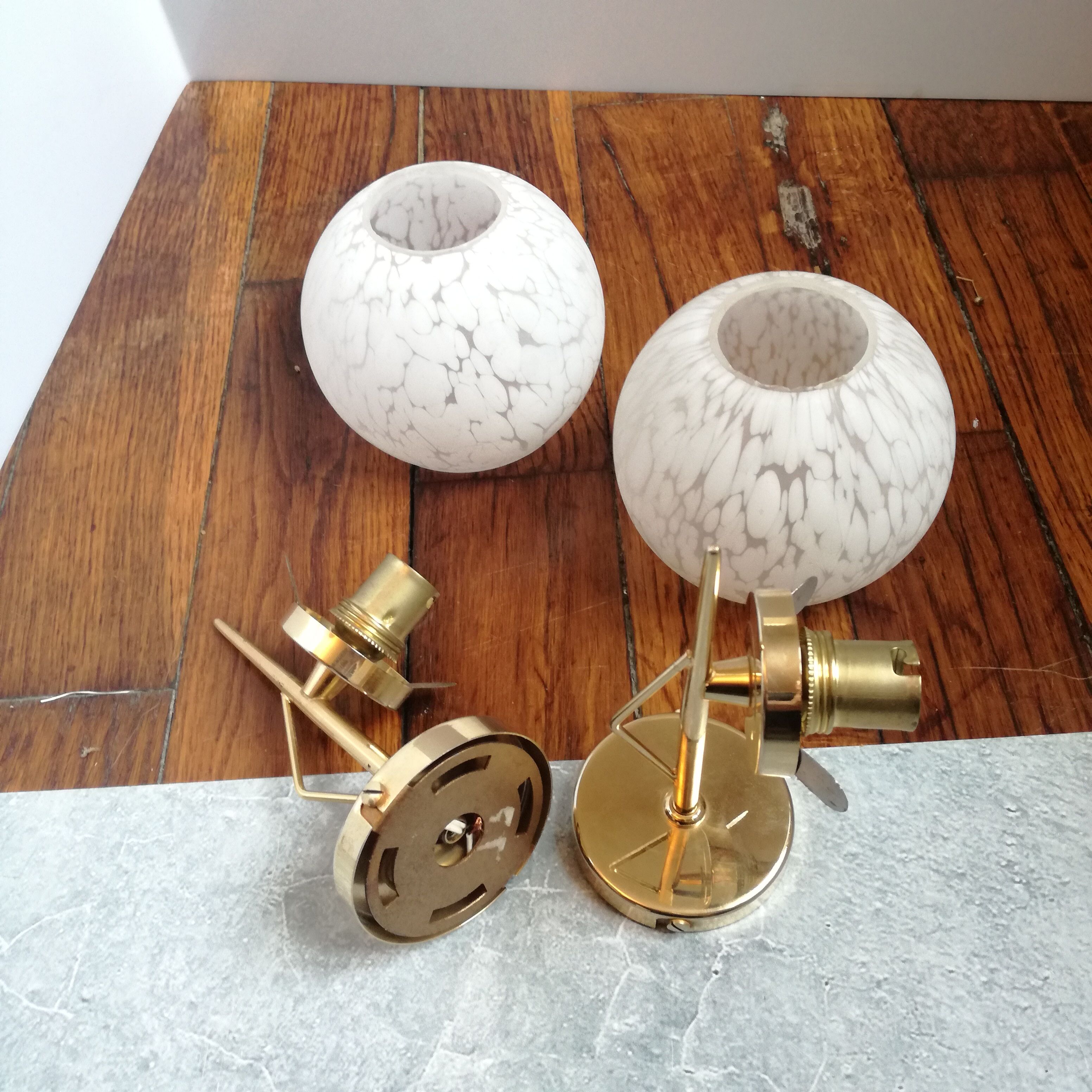 Golden sconces