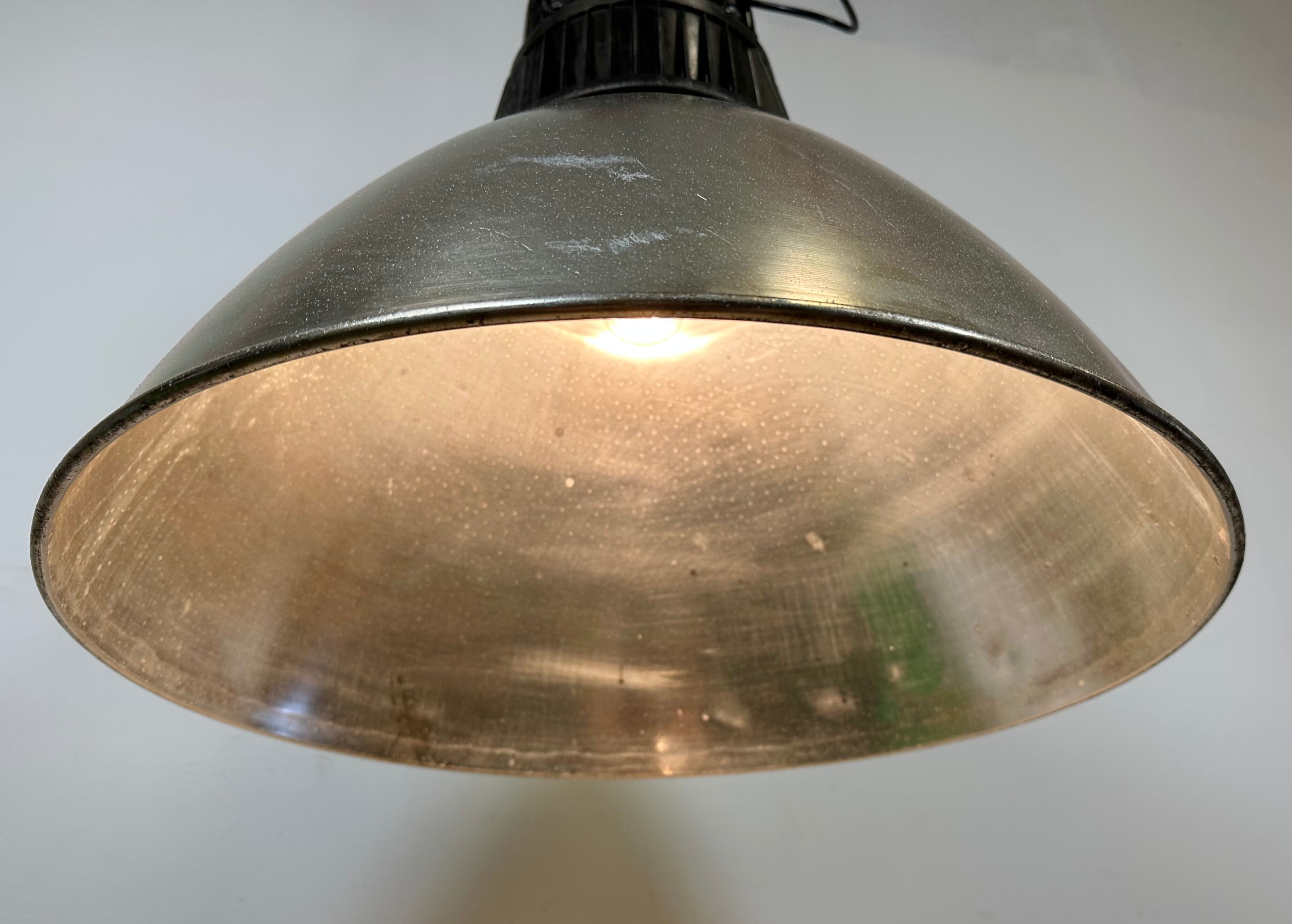 Large Industrial Aluminium Pendant Light from Elektrosvit, 1960s