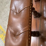 Vintage brown leather armchair