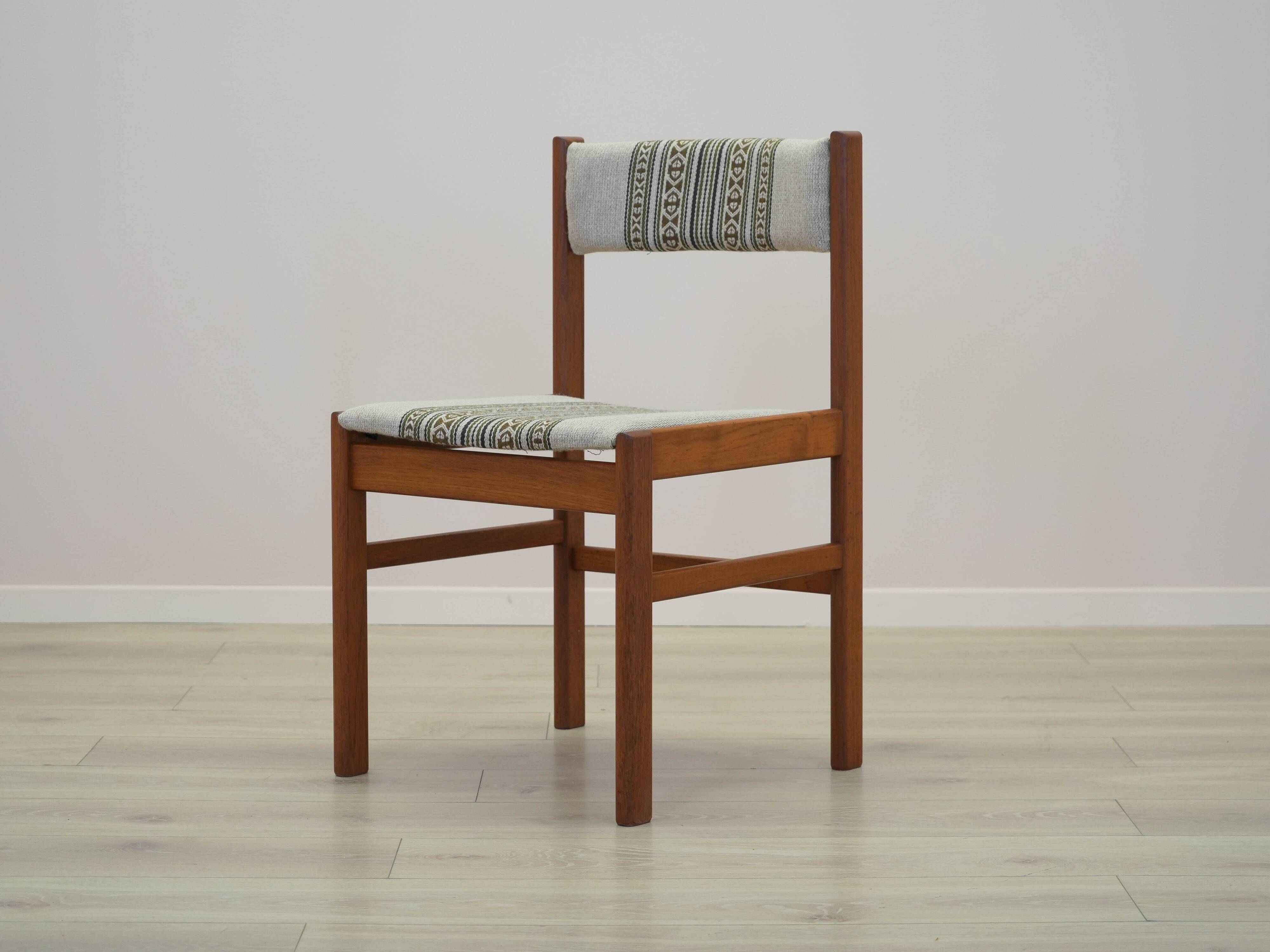 Set of two teak chairs, Danish design, 1970s, made in Denmark