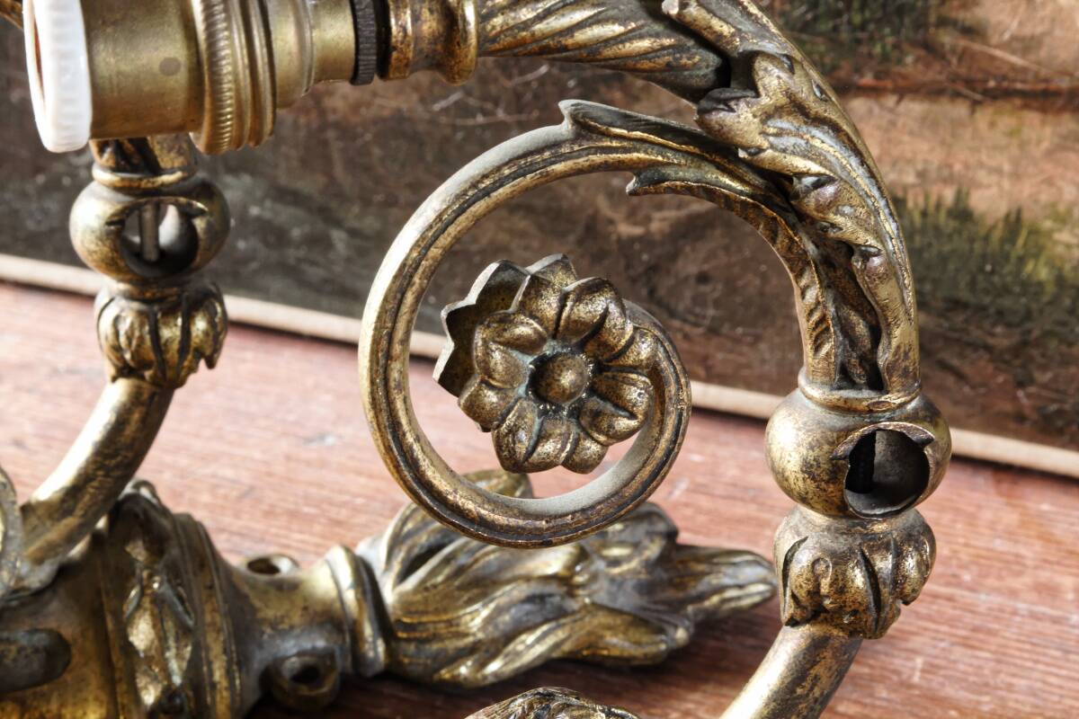 Pair of Empire style gaslight wall lights