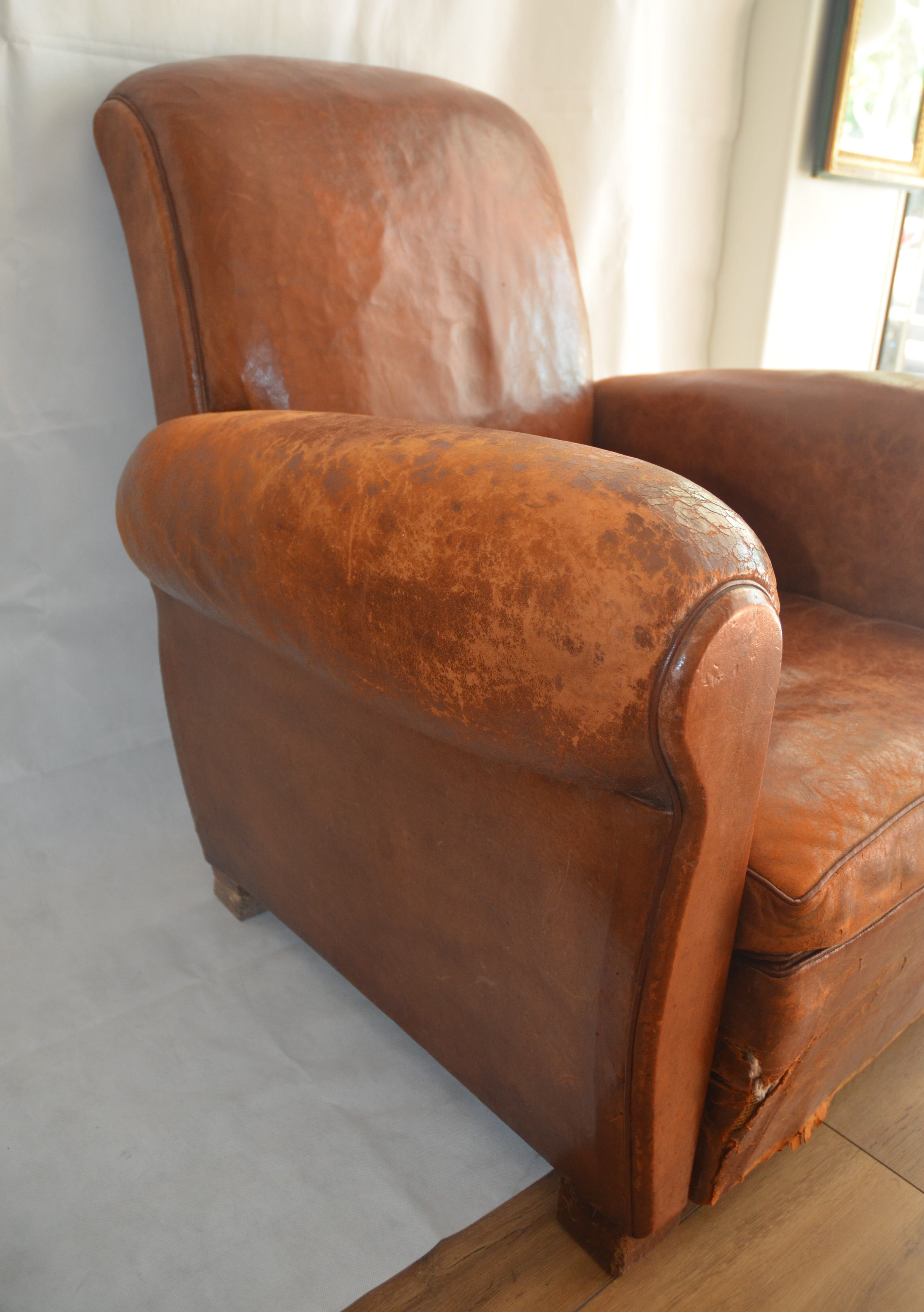 Leather armchair