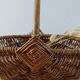 Old vintage rattan basket retro