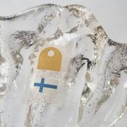 Pertti Santalahti Glass Bowl, Humppila, Finland, 1960s