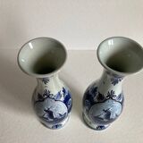 Pair of Delft vases