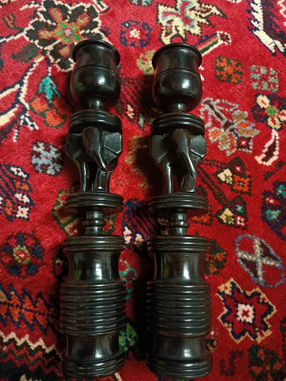 Ebony candlesticks