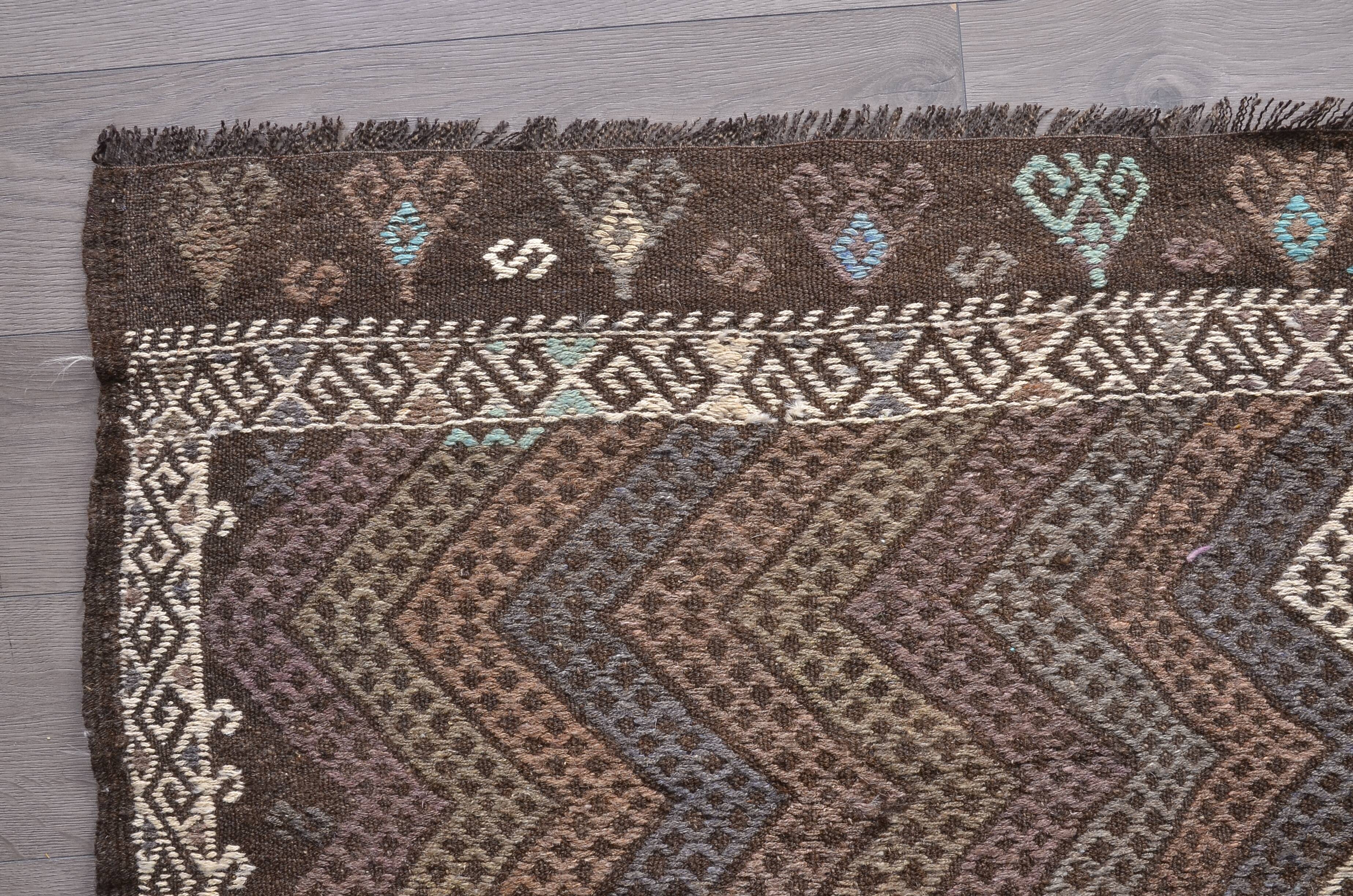 Oversize Vintage Floral Oushak Kilim Rug sku1866