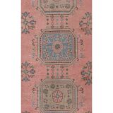 Vintage Turkish Oushak Rug Handwoven 79x664 cm