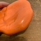 Vintage Orange Ceramic Hand Empty Pocket