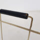Mid-century white metal magazine stand