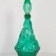 Green Glass Genie Carafe with Stopper, Italy, 1960s