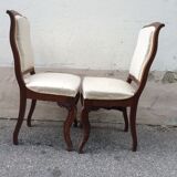 Pair of solid oak chairs