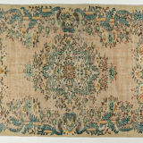 Anatolian handmade vintage rug 268 cm x 171 cm