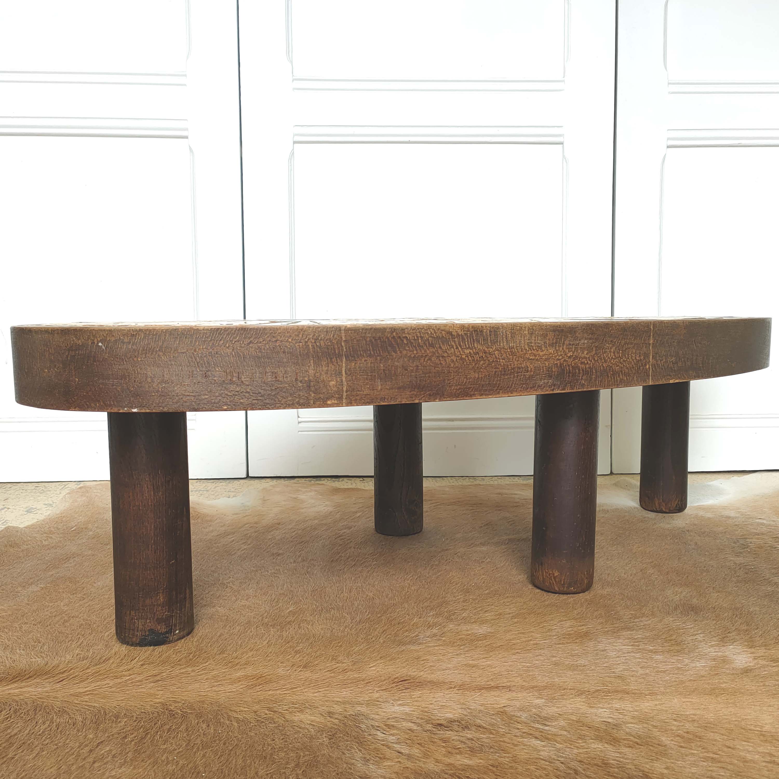 Ceramic coffee table Soleil Vallauris Barrois