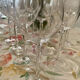Crystal wine glasses (bud-shaped foot)