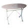 Antique garden table in cast iron and pink marble.