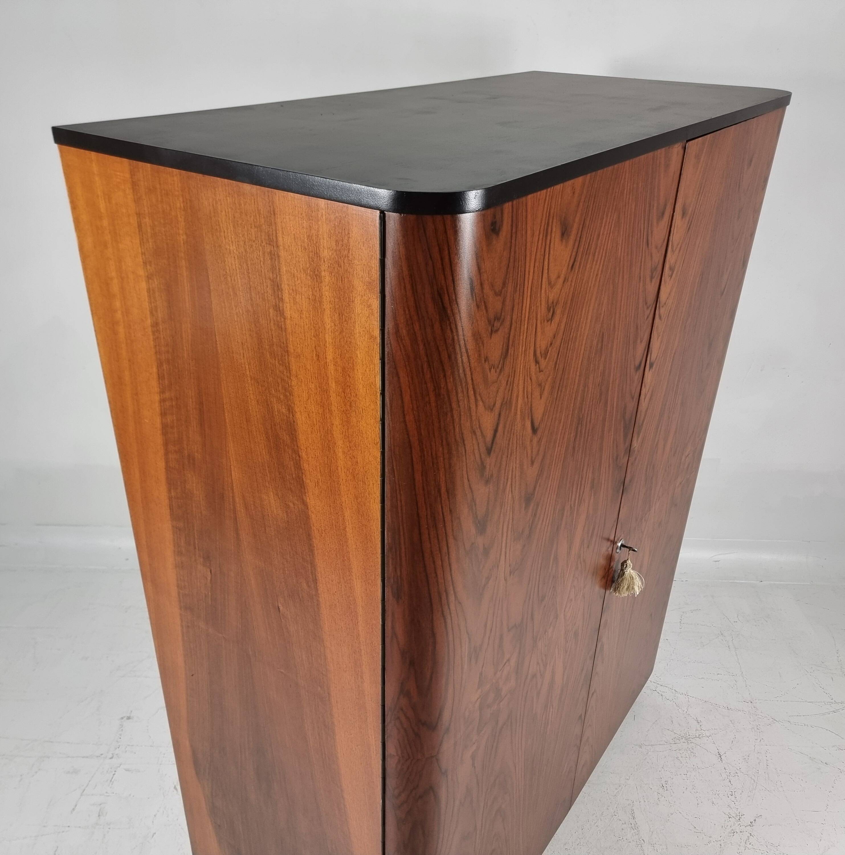 Wardrobe in Walnut by Jindřich Halabala for Up Zavody, 1950s