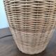 Wicker table lamp