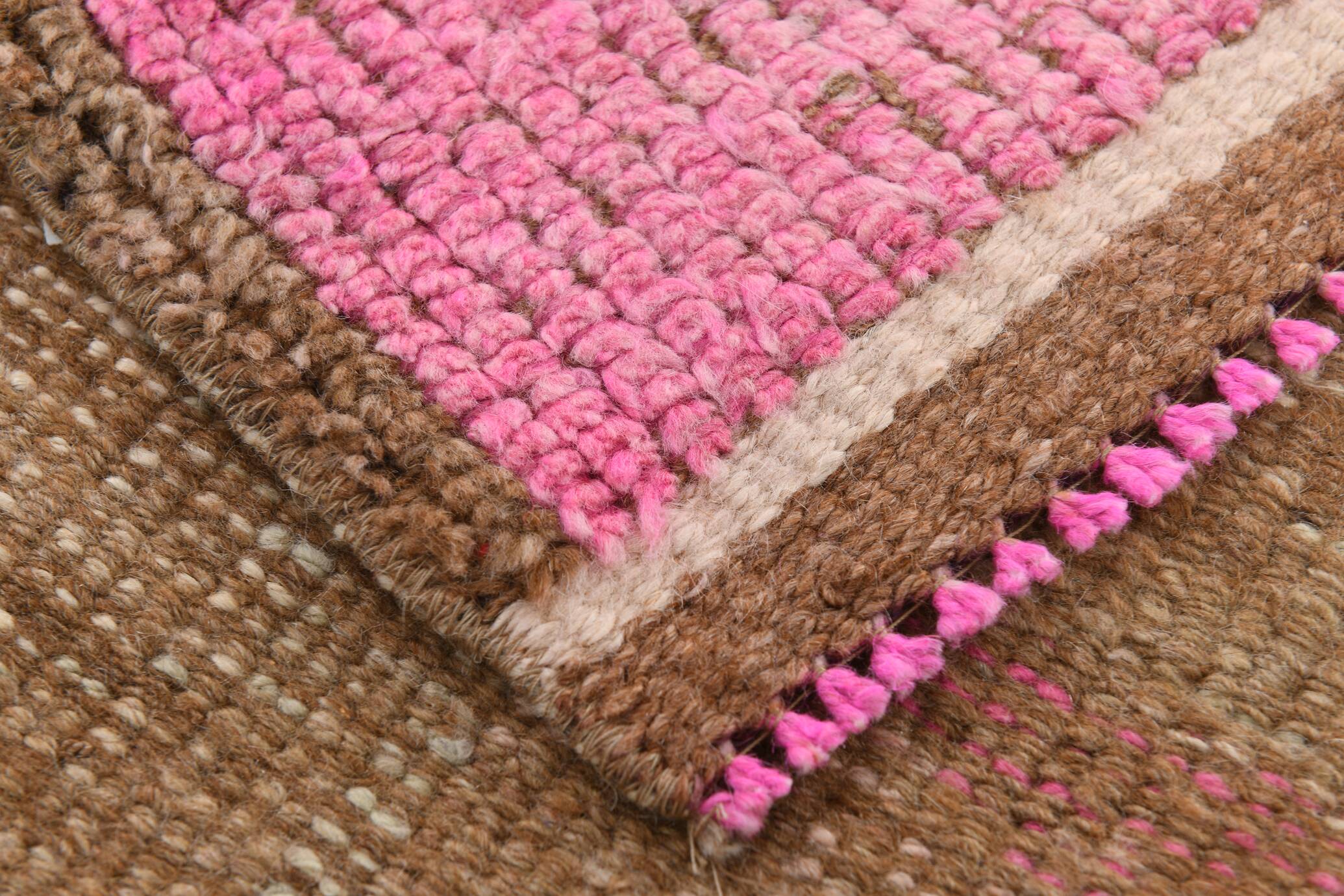 Tapis de couloir oriental vintage rose clair 3x10, 87x310 cm