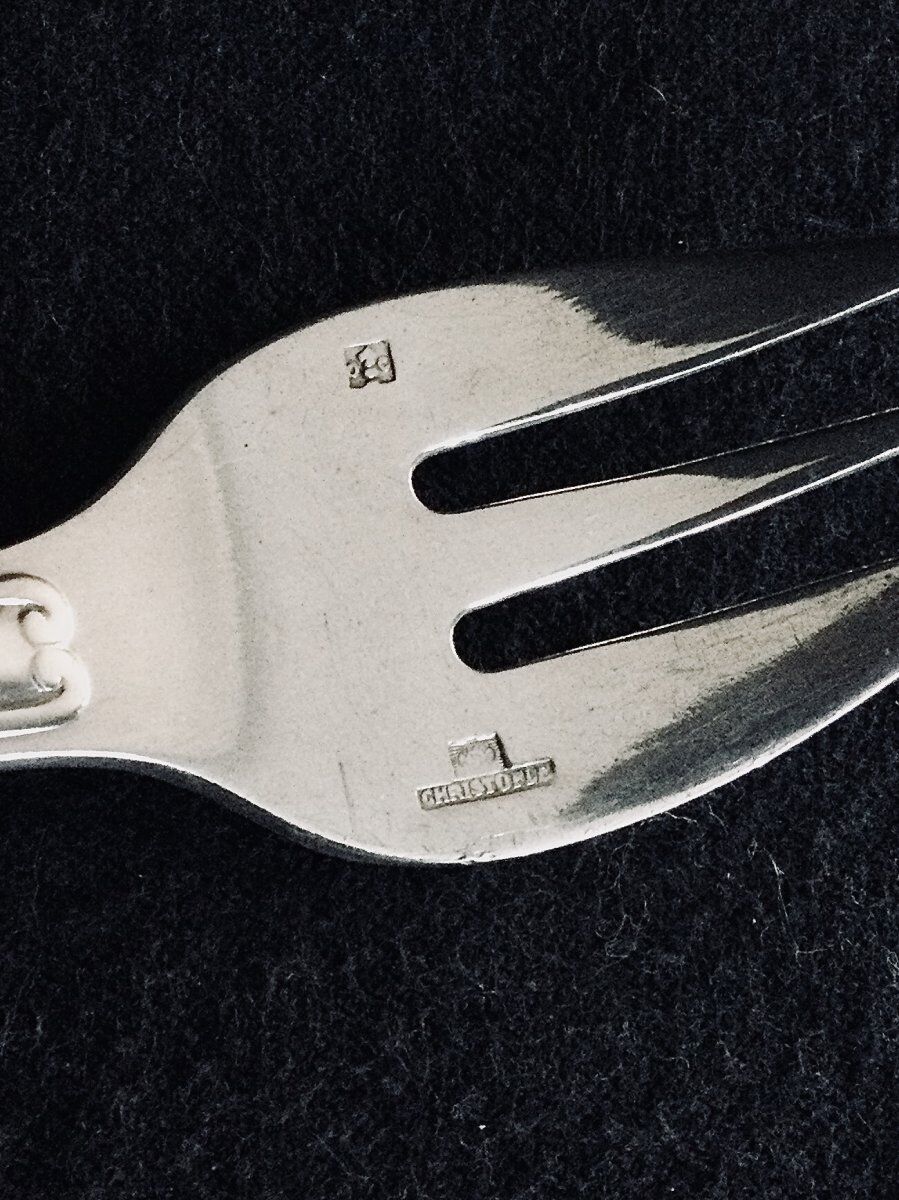 12 oyster forks christofle vendôme
