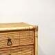 Rattan and bamboo chest of drawers