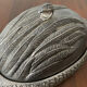 Serving dish with bell in silver metal shape duck