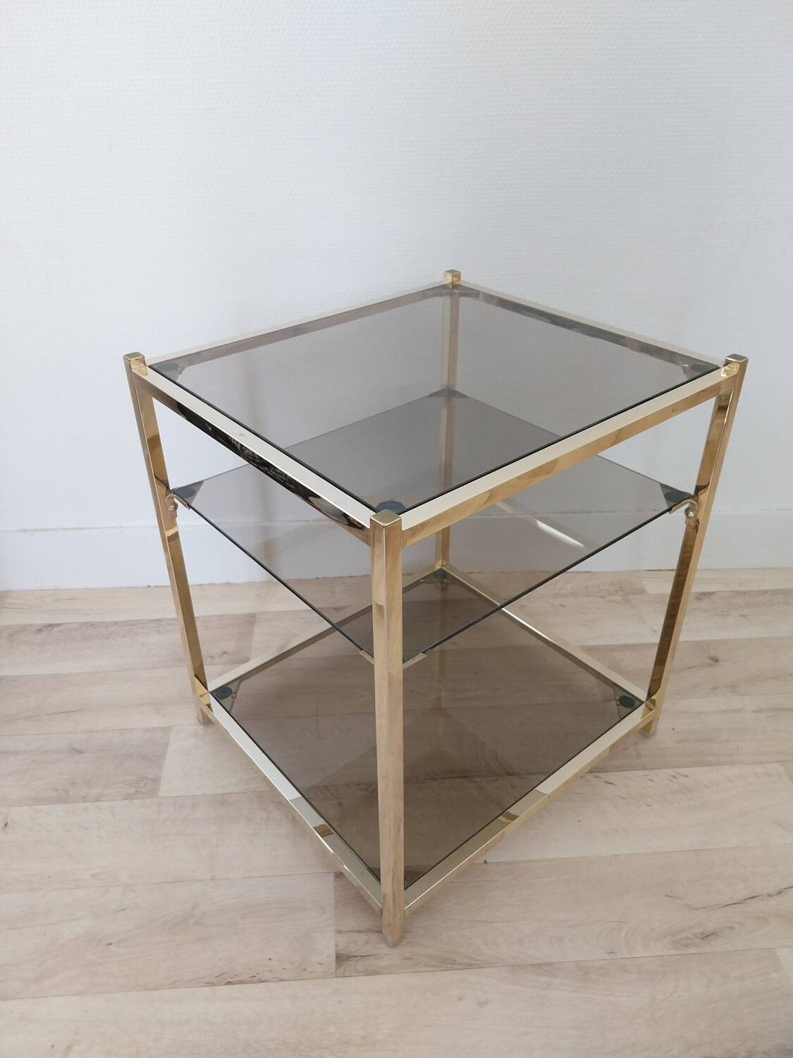 Belgo chrom side tables from the 70s