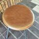 Industrial tripod stool with screw Jide Limoges 1950