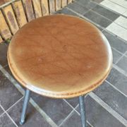 Industrial tripod stool with screw Jide Limoges 1950