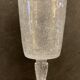 6 blown and bubbled wine stemmed glasses, Riom glassware, Puy-de-Dôme