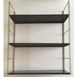 String shelf with twisted golden frame