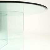 Vintage glass dining table
