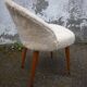 Faux fur beige of 1960 Office Chair