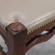 Chaise Gustavienne en noyer du XVIIIe siècle avec rembourrage en cuir, Royaume-Uni victorien