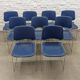 Chaises de salle à manger empilables minimalistes Matrix Krueger par Thomas Tolleson années 70