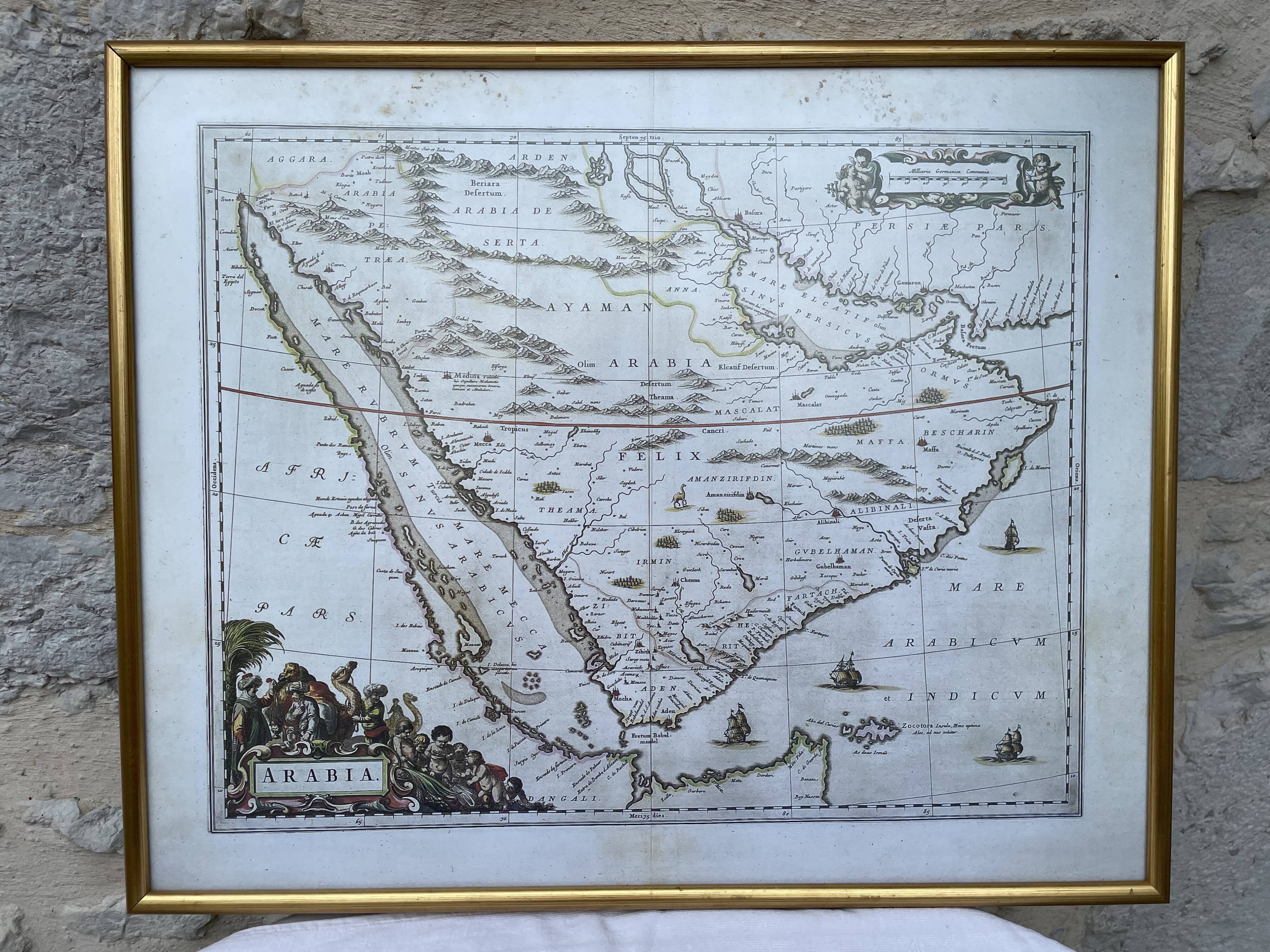 Carte de l'Arabie Heureuse (Feliz Arabia)