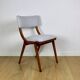 Skoczek chair light blue light grey boucle from the 70s