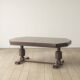 Dark stained wood coffee table