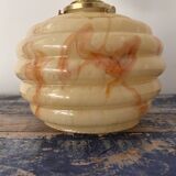 Wall light in marbled opaline