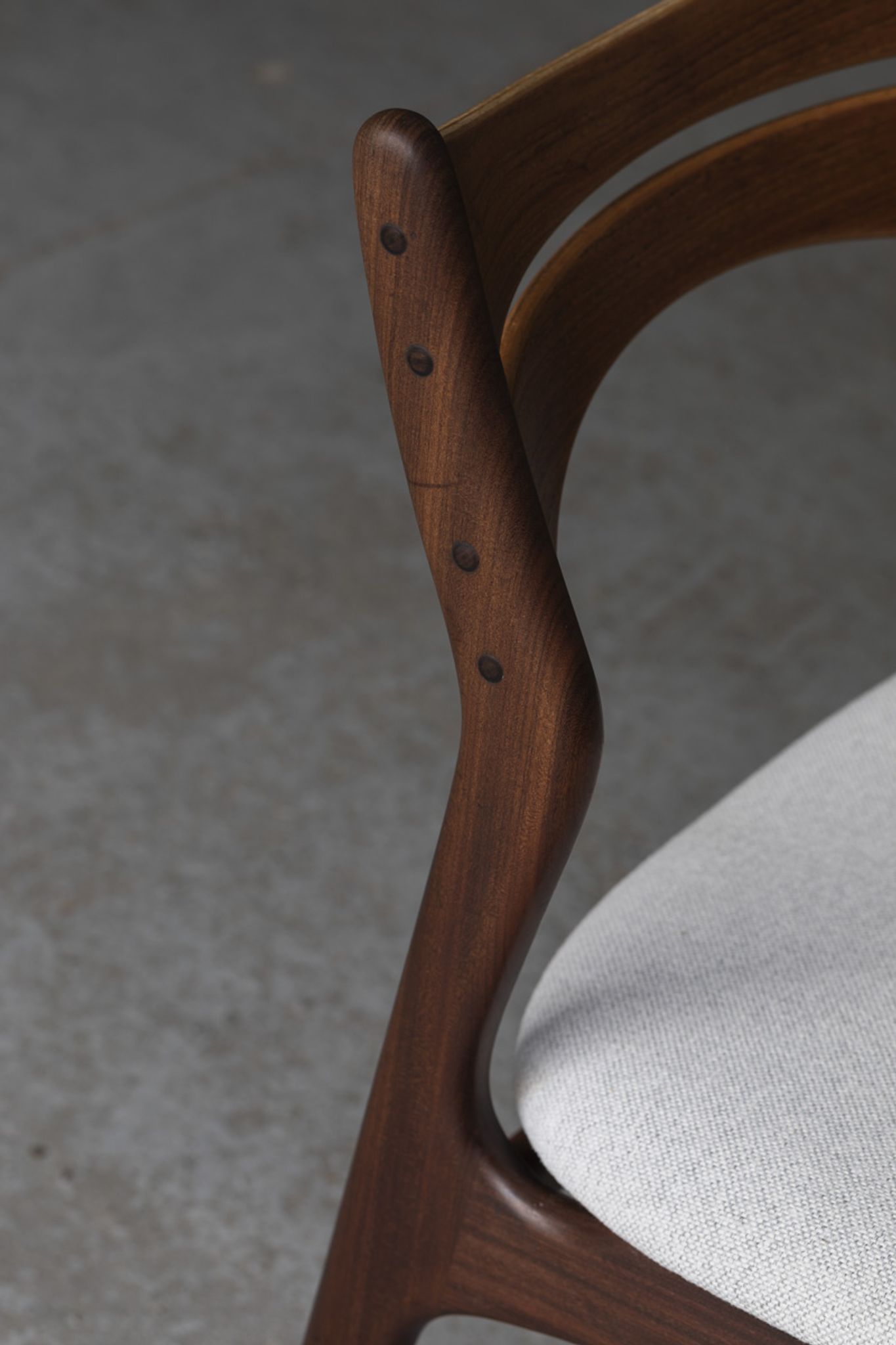 Set of 4 dining chairs ‘model 310’ by Erik Buch for Chr. Christensens Møbelfabrik, Danish design, 60