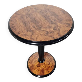 Art Deco Walnut and Ebonized Wood Side Table