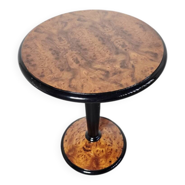 Table d'appoint en noyer et bois ébène de style Art Déco