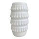 White glass Brutalis pendant lamp 1960s