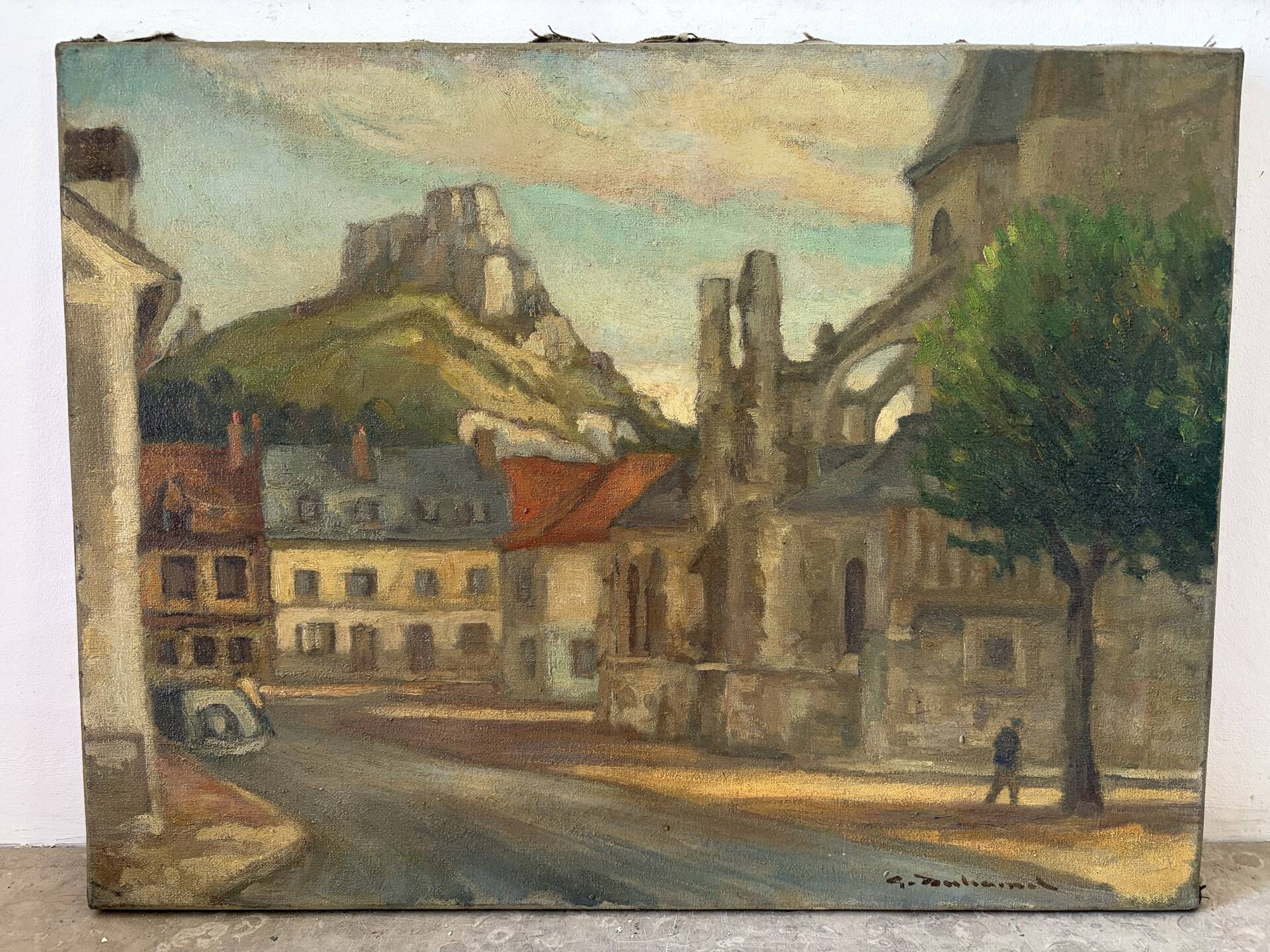 The Little Andely at Château Gaillard, oil on canvas 1954