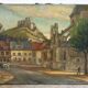 The Little Andely at Château Gaillard, oil on canvas 1954